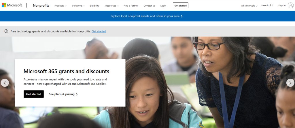 Microsoft Nonprofit Grants