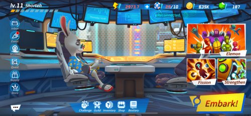 Element Fission Main Screen