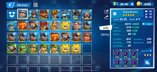 Element Fission Elemon Inventory